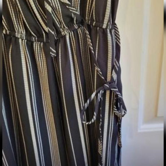 Jumpsuit Bundle--Striped Bog Collective Jumpsuit and Tan Rolla Coster Jumpsuit - Picture 8 of 9